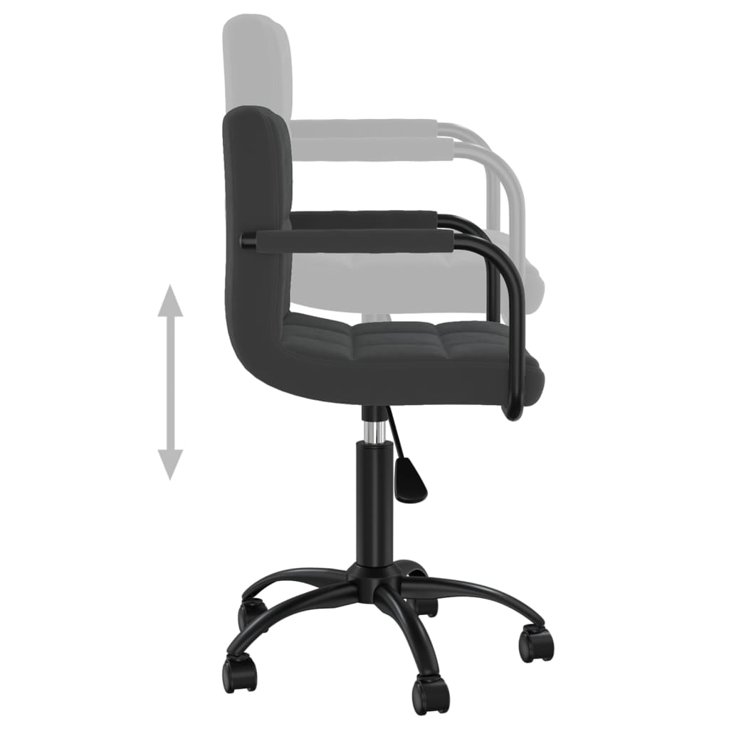Eetkamerstoelen draaibaar 2 st fluweel zwart is nu te koop bij PeponiXL, paradijselijk wonen!