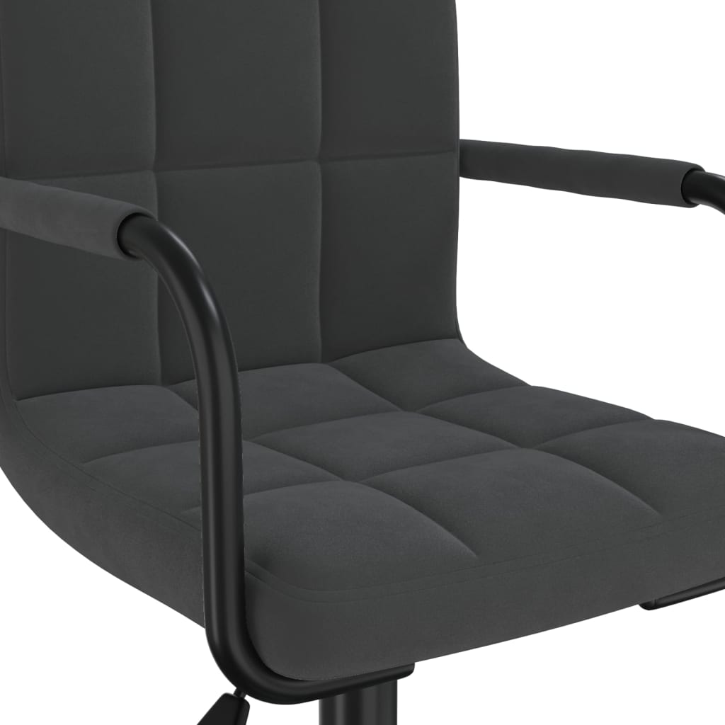 Eetkamerstoelen draaibaar 2 st fluweel zwart is nu te koop bij PeponiXL, paradijselijk wonen!