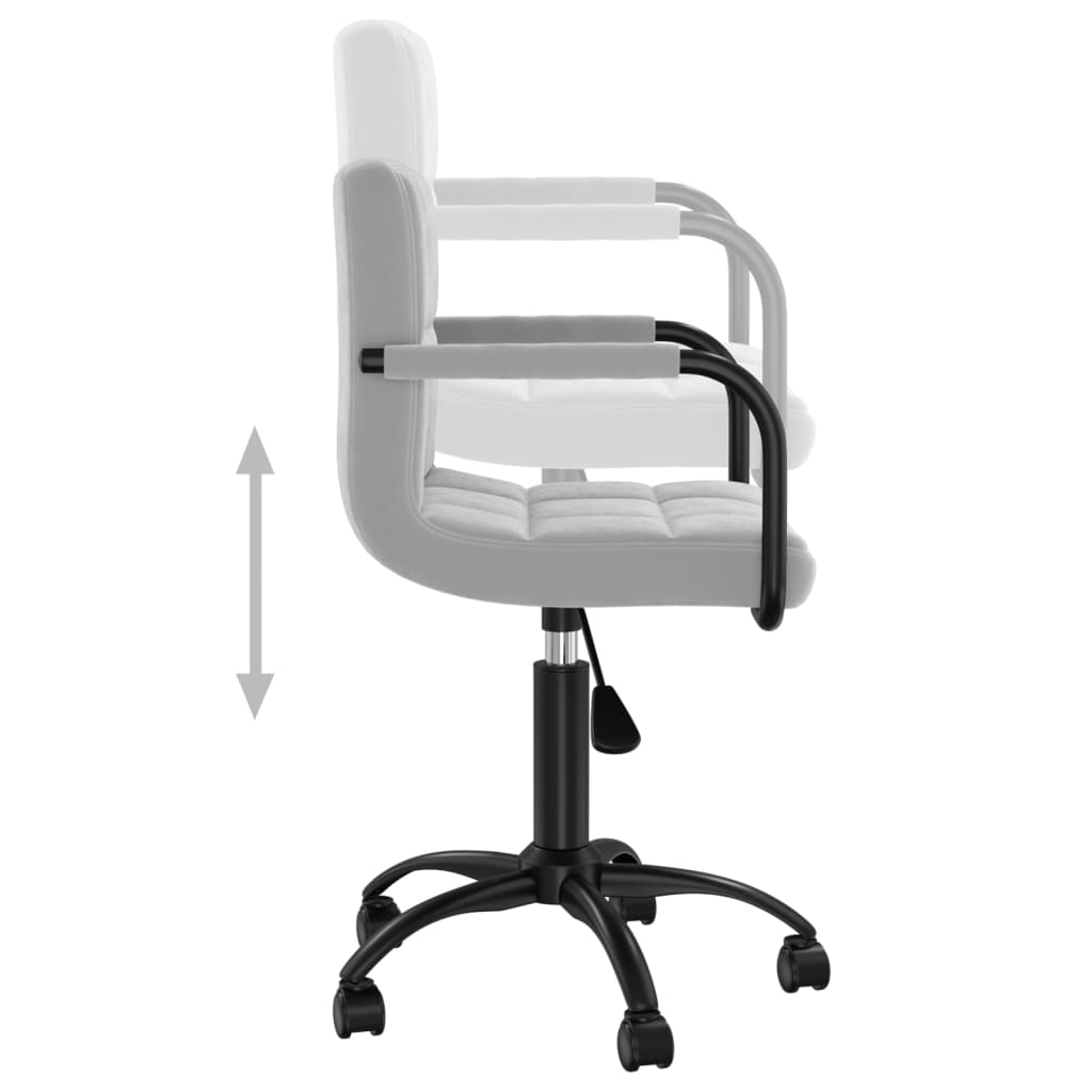 Eetkamerstoelen draaibaar 2 st fluweel lichtgrijs is nu te koop bij PeponiXL, paradijselijk wonen!