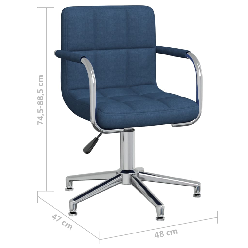 Kantoorstoel draaibaar stof blauw is nu te koop bij PeponiXL, paradijselijk wonen!