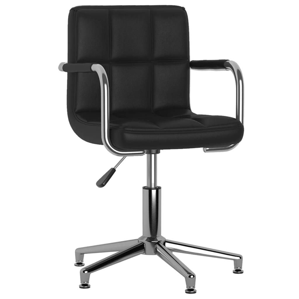 Eetkamerstoelen draaibaar 2 st kunstleer zwart is nu te koop bij PeponiXL, paradijselijk wonen!