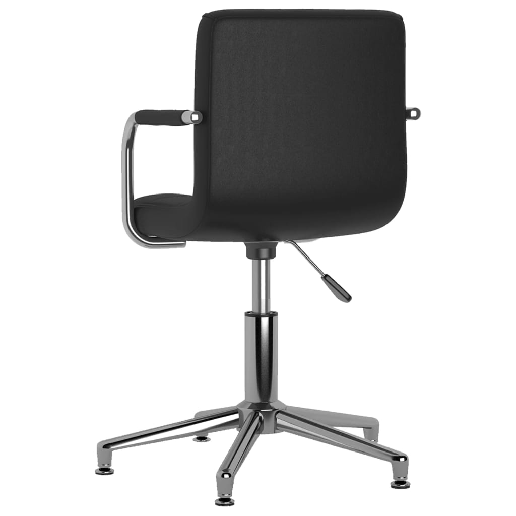 Eetkamerstoelen draaibaar 2 st kunstleer zwart is nu te koop bij PeponiXL, paradijselijk wonen!