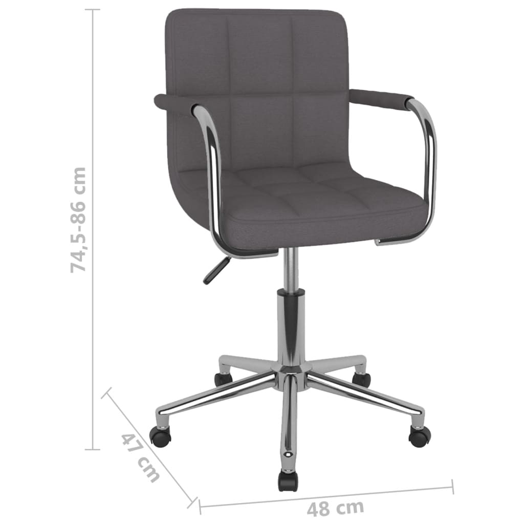 Kantoorstoel draaibaar stof taupe is nu te koop bij PeponiXL, paradijselijk wonen!