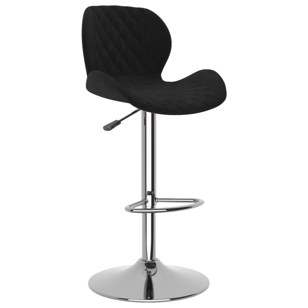 Barkrukken 2 st fluweel zwart is nu te koop bij PeponiXL, paradijselijk wonen!