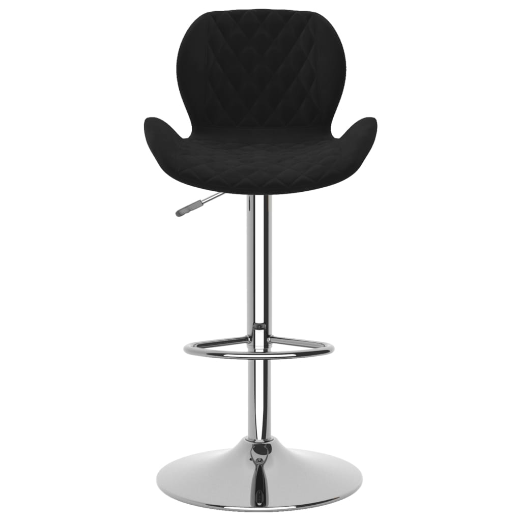 Barkrukken 2 st fluweel zwart is nu te koop bij PeponiXL, paradijselijk wonen!