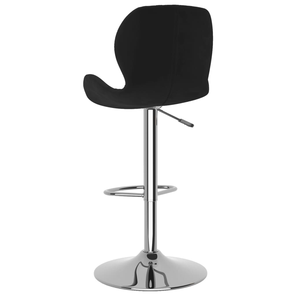 Barkrukken 2 st fluweel zwart is nu te koop bij PeponiXL, paradijselijk wonen!