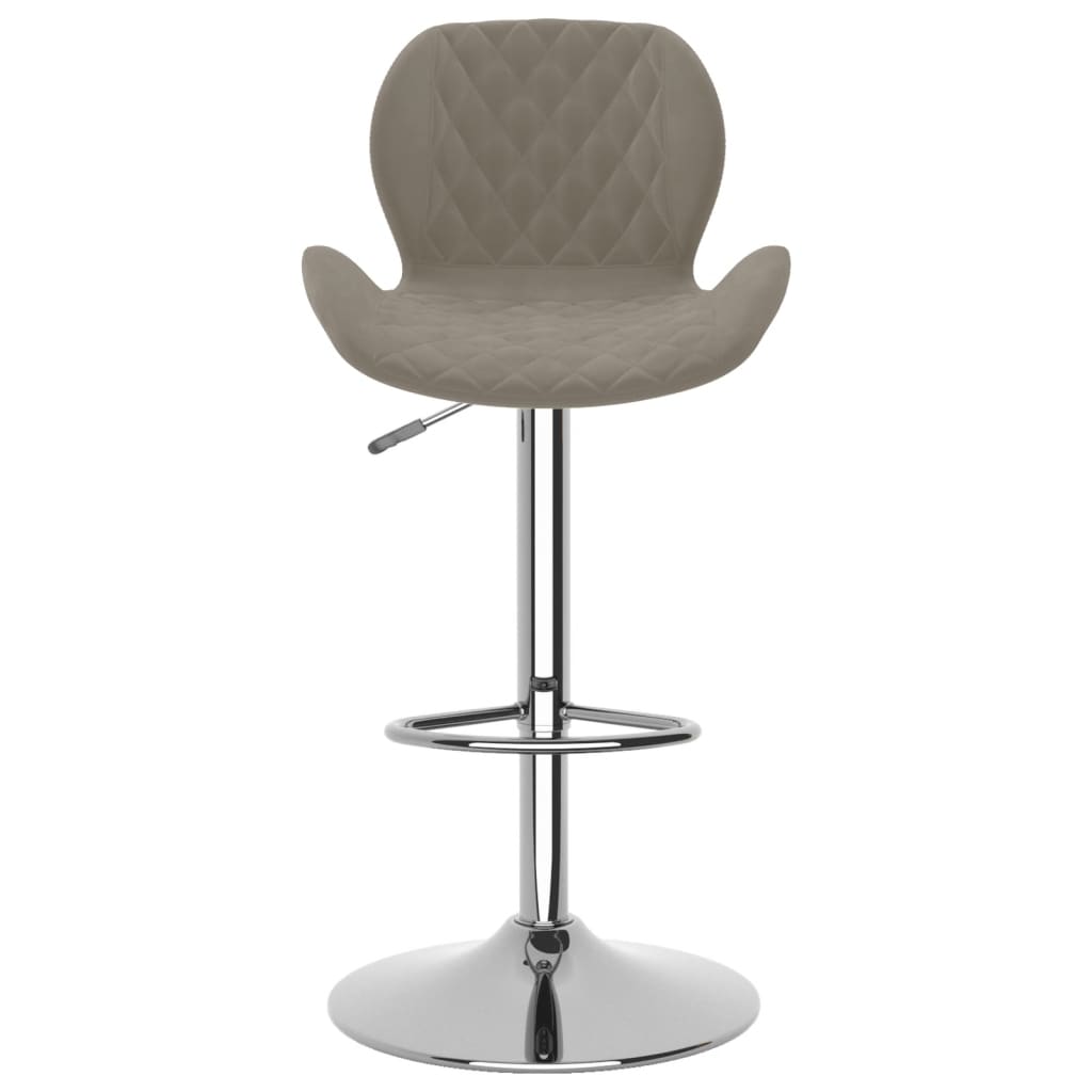 Barkrukken 2 st fluweel lichtgrijs is nu te koop bij PeponiXL, paradijselijk wonen!