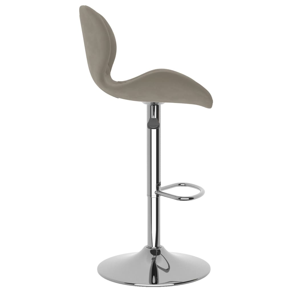 Barkrukken 2 st fluweel lichtgrijs is nu te koop bij PeponiXL, paradijselijk wonen!