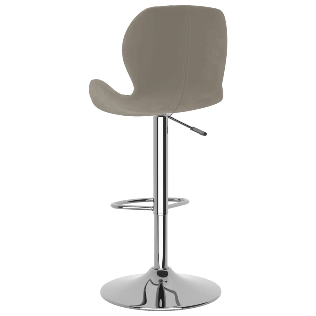 Barkrukken 2 st fluweel lichtgrijs is nu te koop bij PeponiXL, paradijselijk wonen!