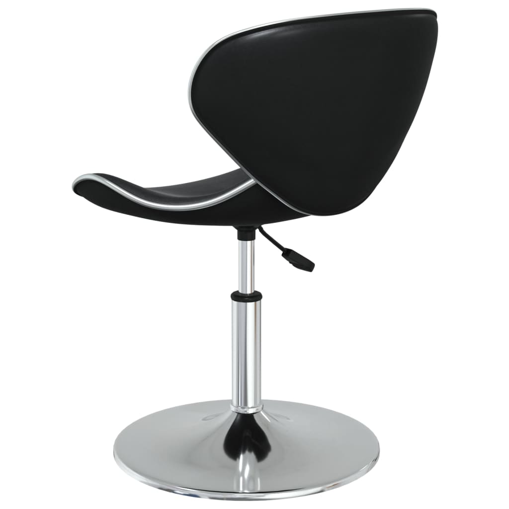 Eetkamerstoelen 2 st kunstleer zwart is nu te koop bij PeponiXL, paradijselijk wonen!