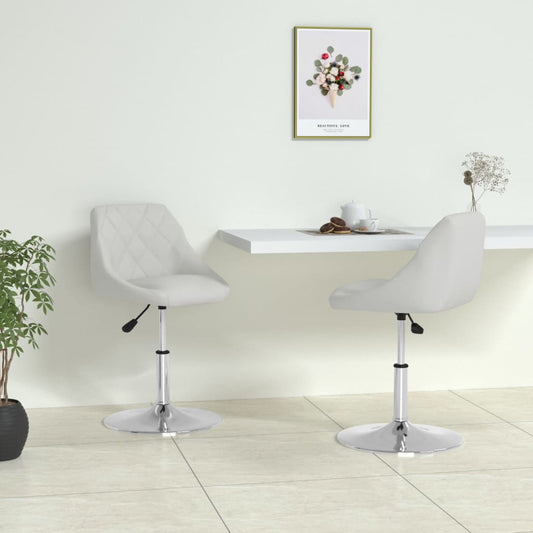 Eetkamerstoelen 2 st kunstleer wit is nu te koop bij PeponiXL, paradijselijk wonen!