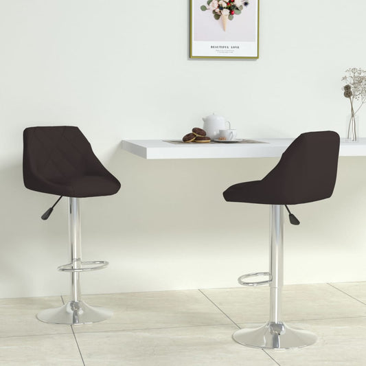 Barstoelen 2 st kunstleer zwart is nu te koop bij PeponiXL, paradijselijk wonen!