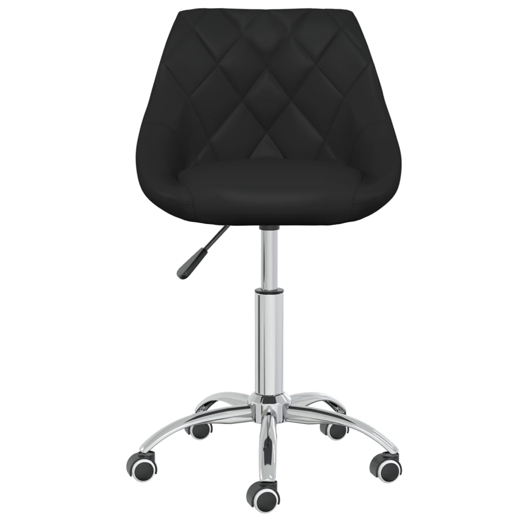 Kantoorstoel draaibaar kunstleer zwart is nu te koop bij PeponiXL, paradijselijk wonen!
