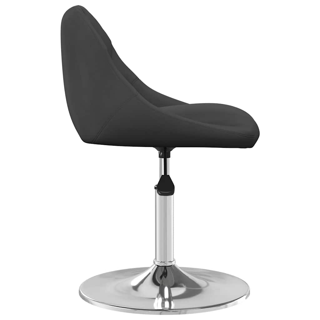 Eetkamerstoelen draaibaar 2 st fluweel zwart is nu te koop bij PeponiXL, paradijselijk wonen!