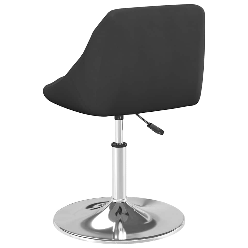 Eetkamerstoelen draaibaar 2 st fluweel zwart is nu te koop bij PeponiXL, paradijselijk wonen!