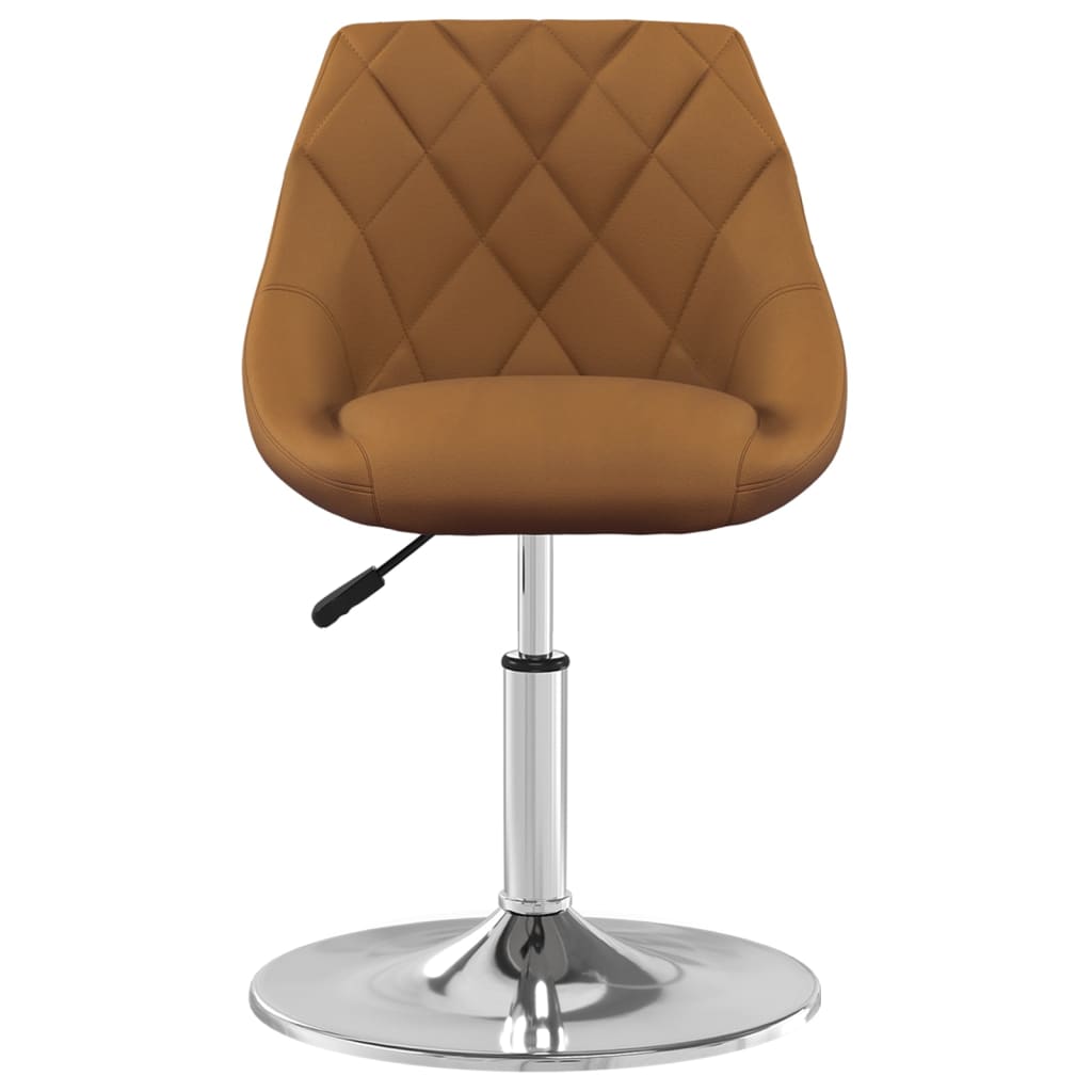 Eetkamerstoelen draaibaar 2 st fluweel bruin is nu te koop bij PeponiXL, paradijselijk wonen!