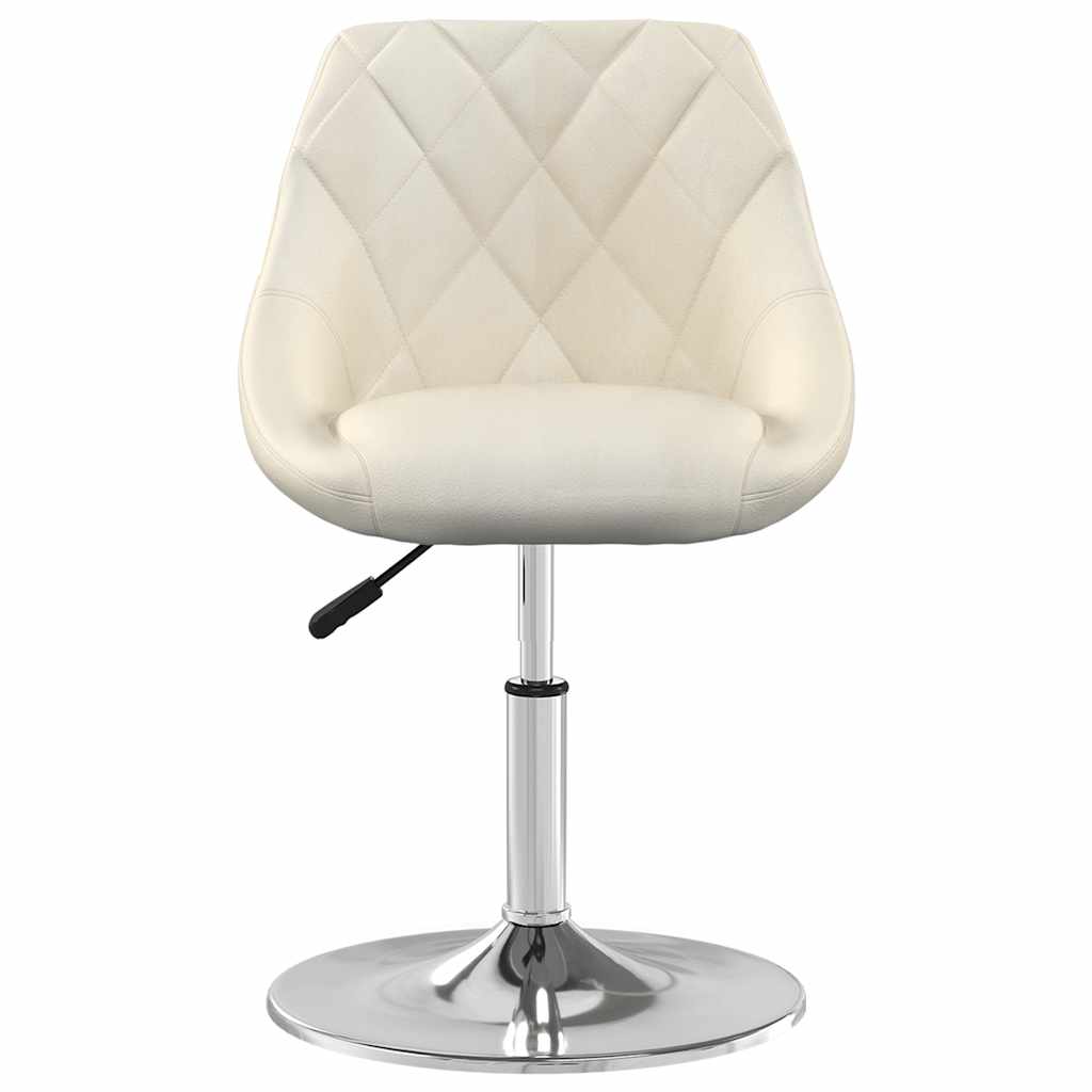 Eetkamerstoelen draaibaar 2 st fluweel crèmekleurig is nu te koop bij PeponiXL, paradijselijk wonen!