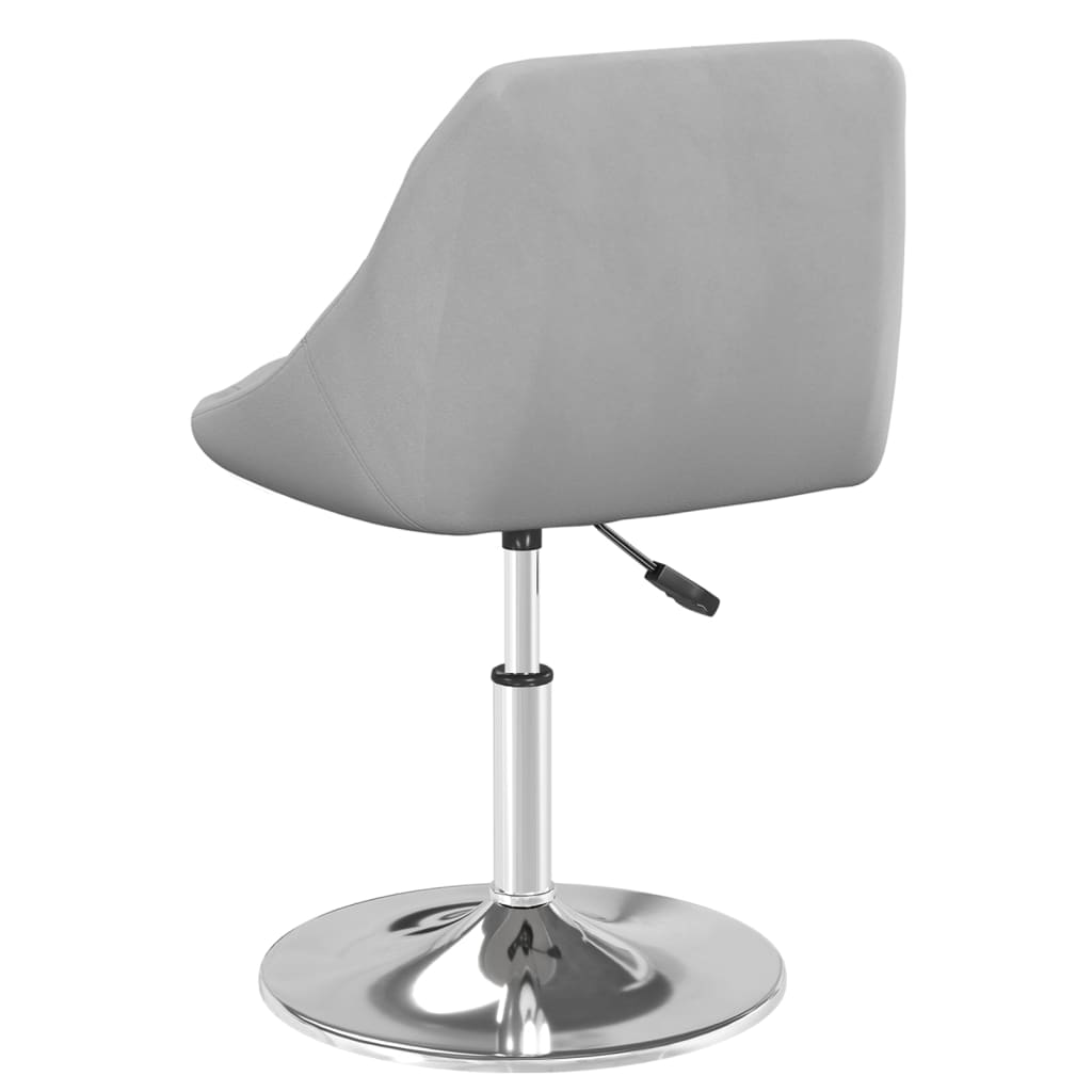 Eetkamerstoelen draaibaar 2 st fluweel lichtgrijs is nu te koop bij PeponiXL, paradijselijk wonen!
