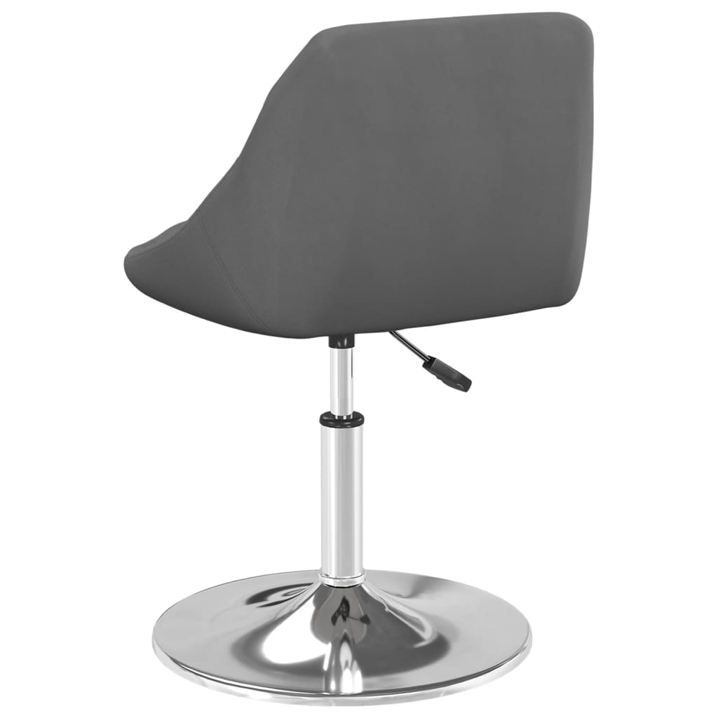 Eetkamerstoelen draaibaar 2 st fluweel donkergrijs is nu te koop bij PeponiXL, paradijselijk wonen!
