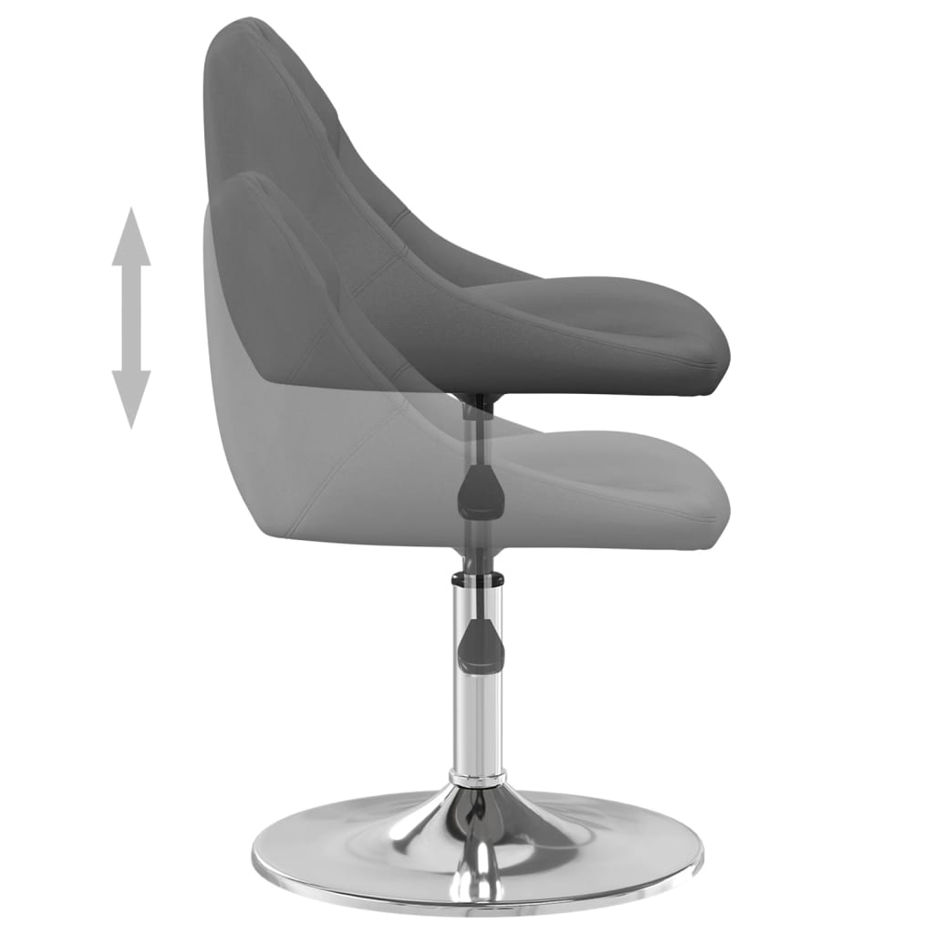 Eetkamerstoelen draaibaar 2 st fluweel donkergrijs is nu te koop bij PeponiXL, paradijselijk wonen!