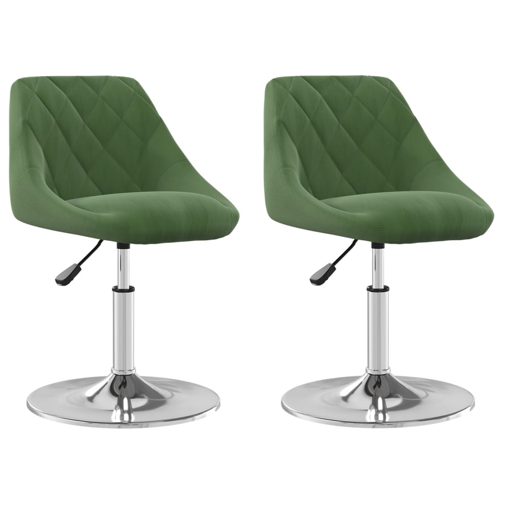 Eetkamerstoelen draaibaar 2 st fluweel donkergroen is nu te koop bij PeponiXL, paradijselijk wonen!