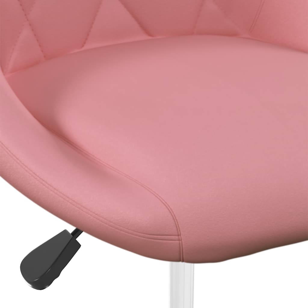 Eetkamerstoelen draaibaar 2 st fluweel roze is nu te koop bij PeponiXL, paradijselijk wonen!