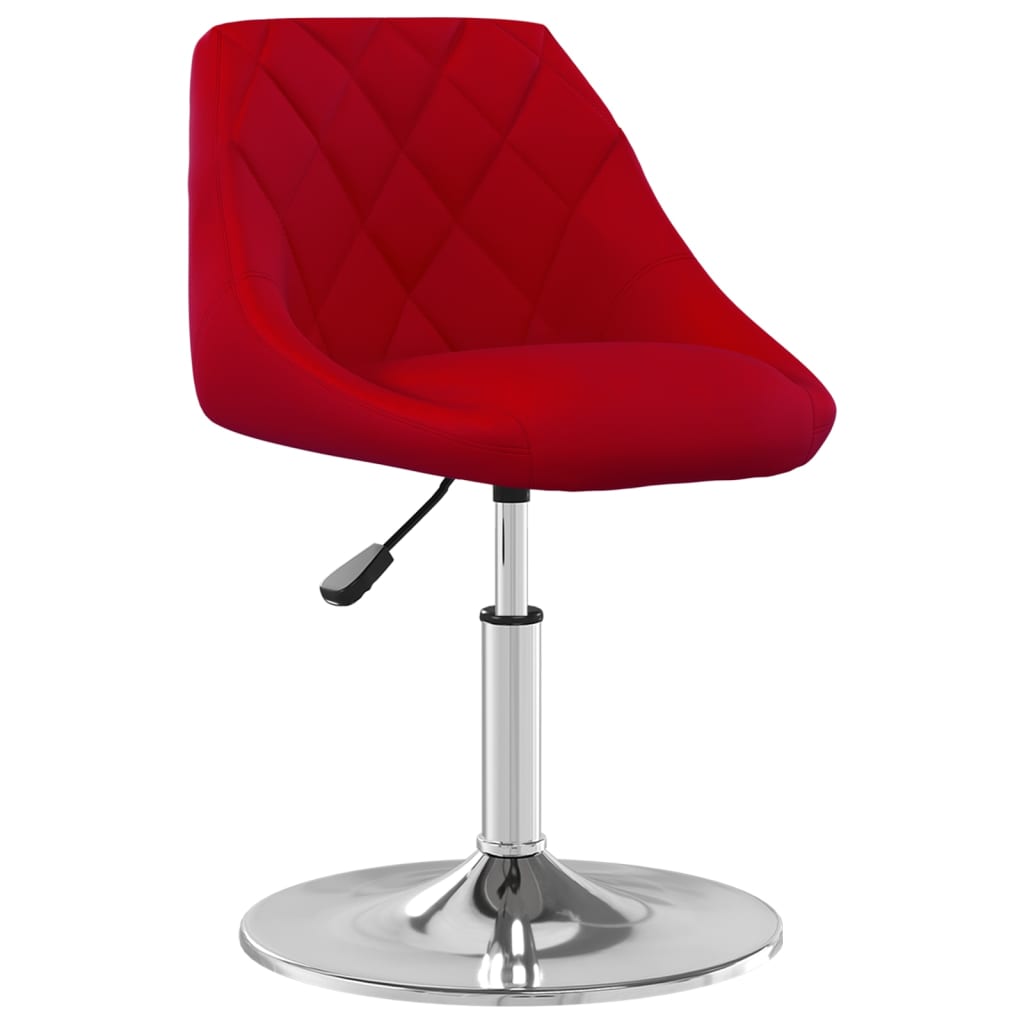 Eetkamerstoelen draaibaar 2 st fluweel wijnrood is nu te koop bij PeponiXL, paradijselijk wonen!