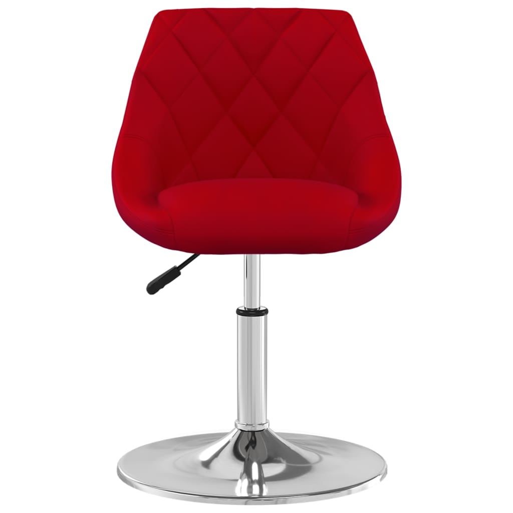 Eetkamerstoelen draaibaar 2 st fluweel wijnrood is nu te koop bij PeponiXL, paradijselijk wonen!