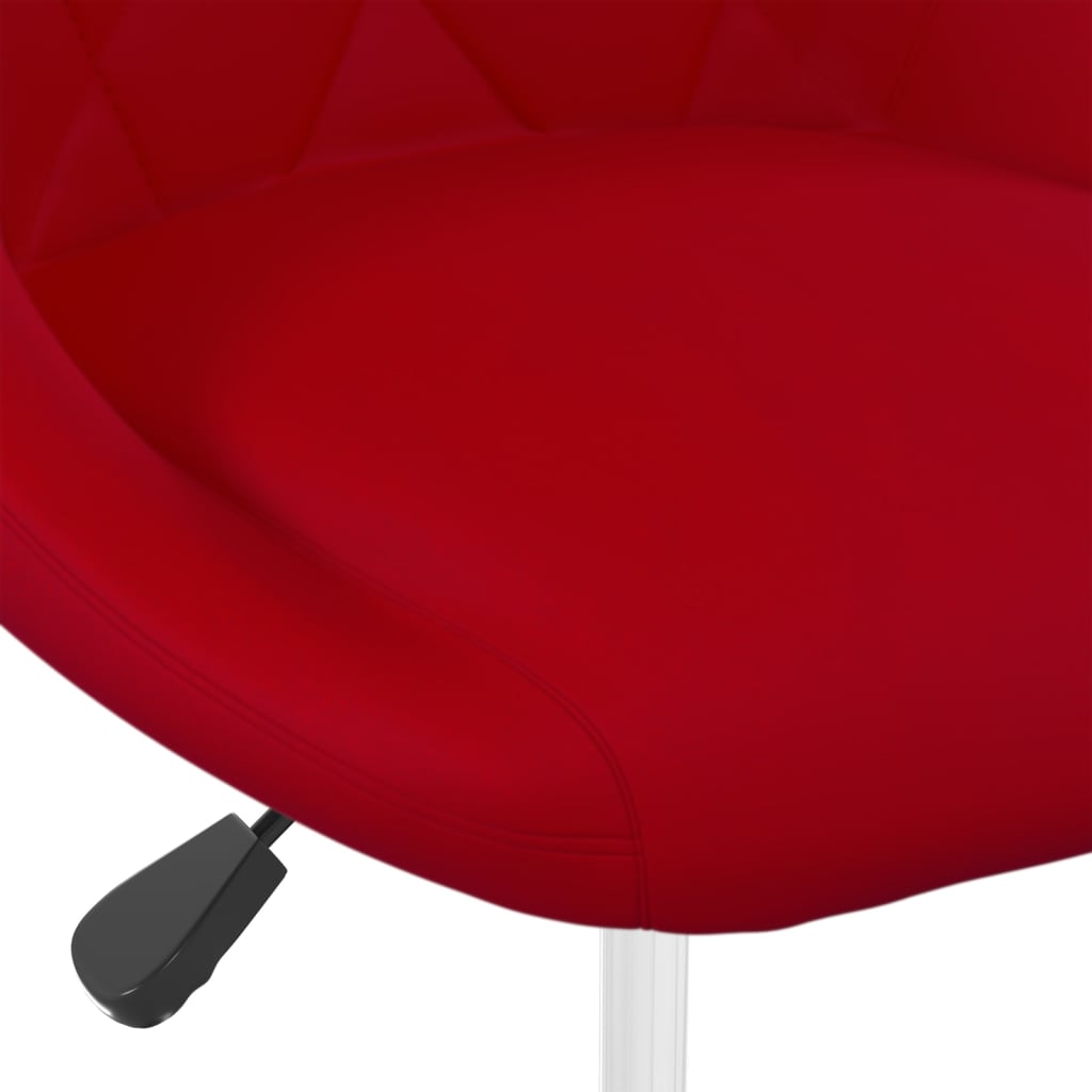 Eetkamerstoelen draaibaar 2 st fluweel wijnrood is nu te koop bij PeponiXL, paradijselijk wonen!