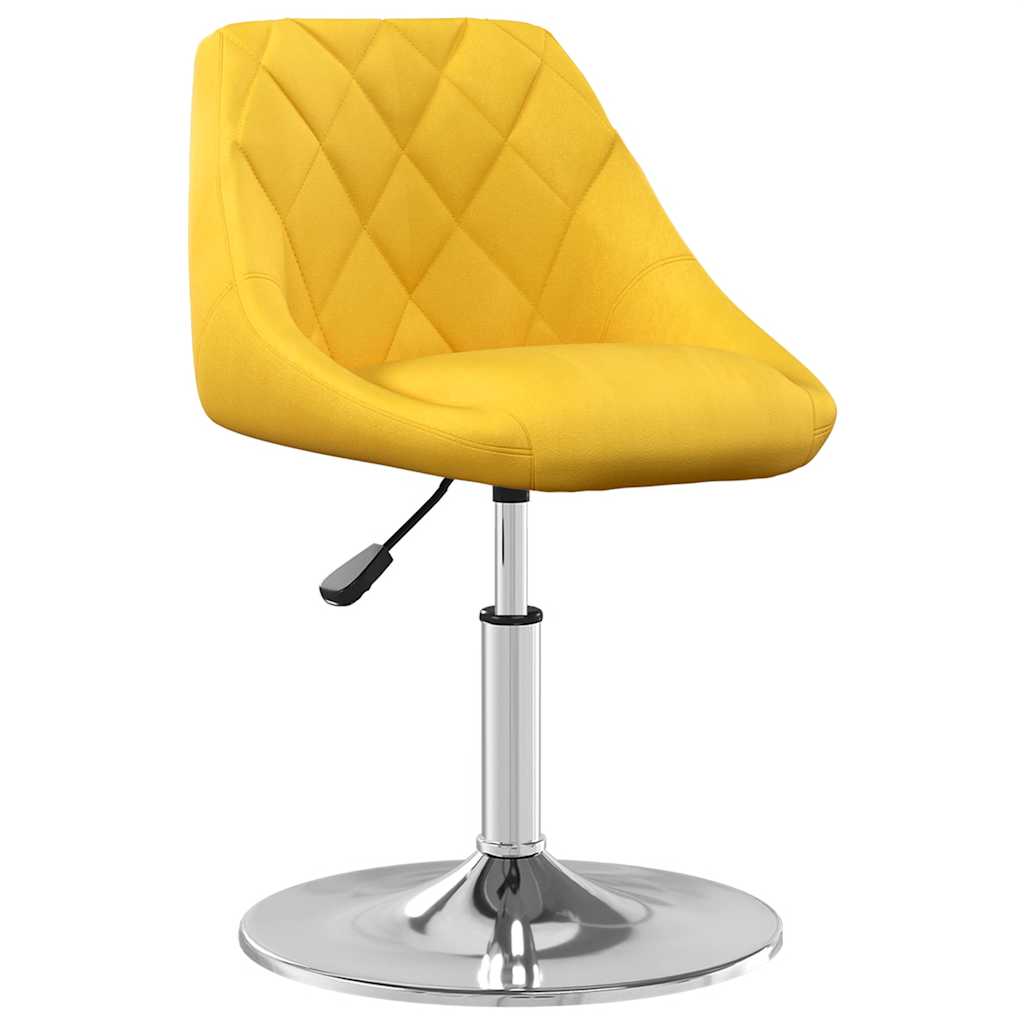 Eetkamerstoelen draaibaar 2 st fluweel mosterdgeel is nu te koop bij PeponiXL, paradijselijk wonen!