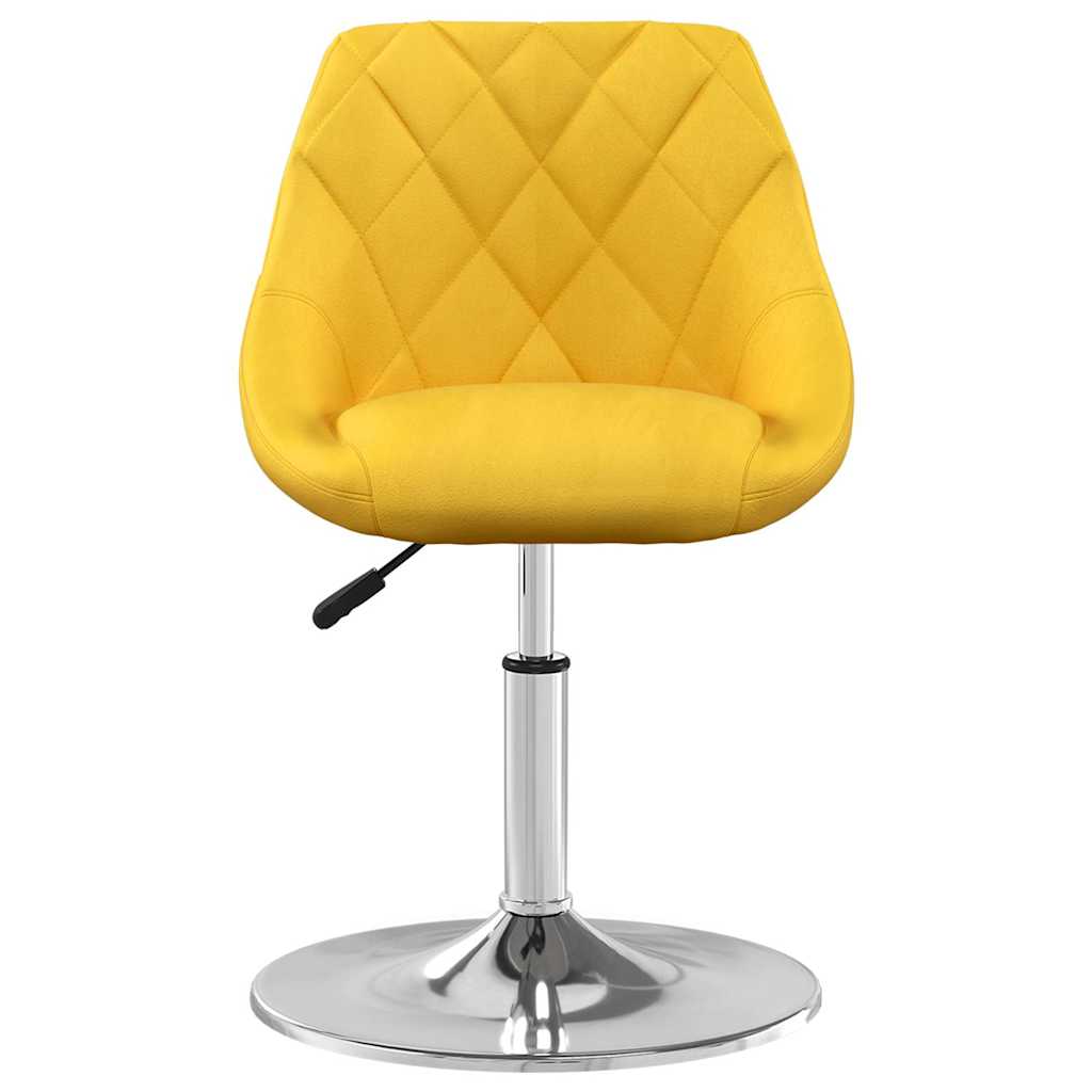 Eetkamerstoelen draaibaar 2 st fluweel mosterdgeel is nu te koop bij PeponiXL, paradijselijk wonen!