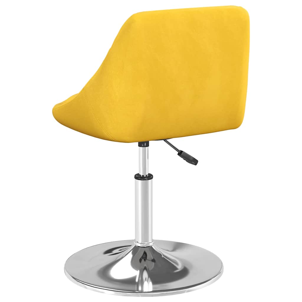 Eetkamerstoelen draaibaar 2 st fluweel mosterdgeel is nu te koop bij PeponiXL, paradijselijk wonen!
