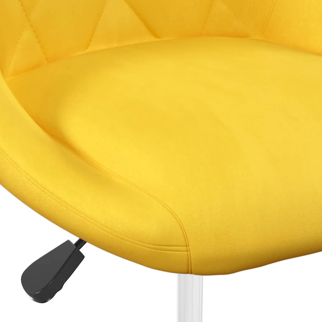 Eetkamerstoelen draaibaar 2 st fluweel mosterdgeel is nu te koop bij PeponiXL, paradijselijk wonen!