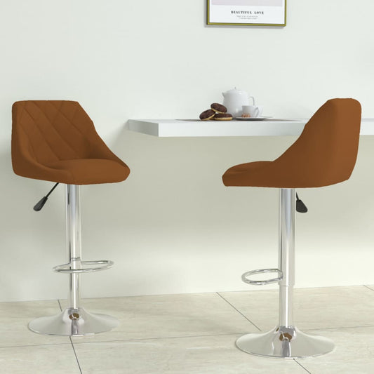 Barkrukken 2 st fluweel bruin is nu te koop bij PeponiXL, paradijselijk wonen!