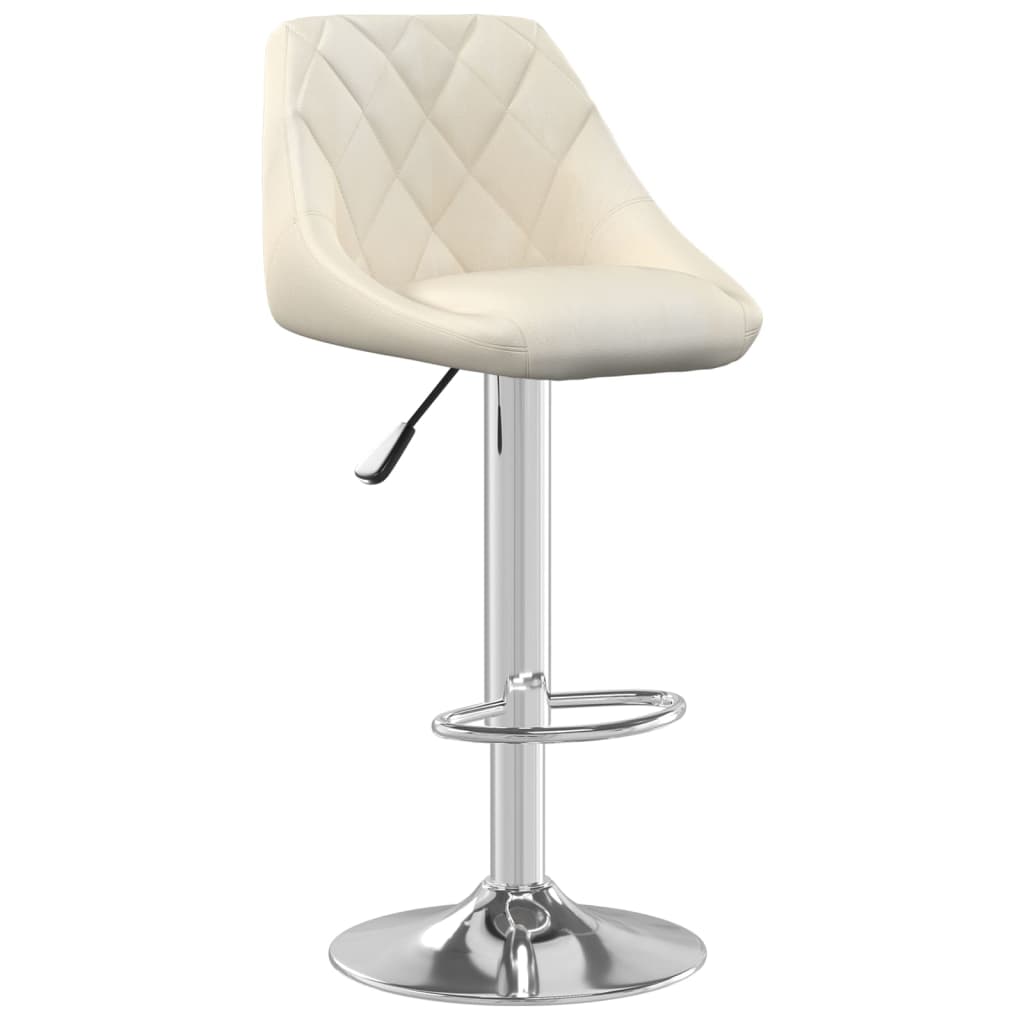 Barkrukken 2 st fluweel crèmekleurig is nu te koop bij PeponiXL, paradijselijk wonen!