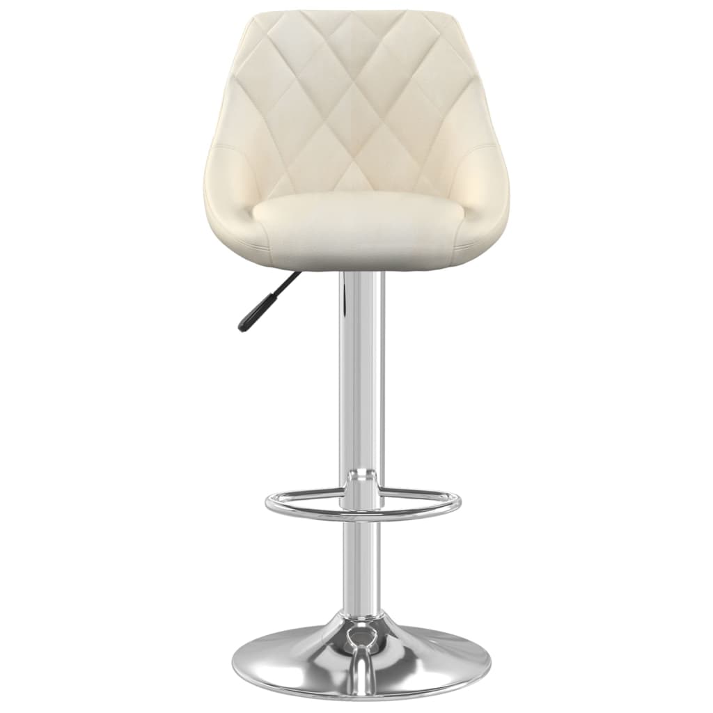 Barkrukken 2 st fluweel crèmekleurig is nu te koop bij PeponiXL, paradijselijk wonen!