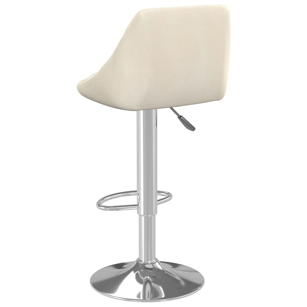 Barkrukken 2 st fluweel crèmekleurig is nu te koop bij PeponiXL, paradijselijk wonen!
