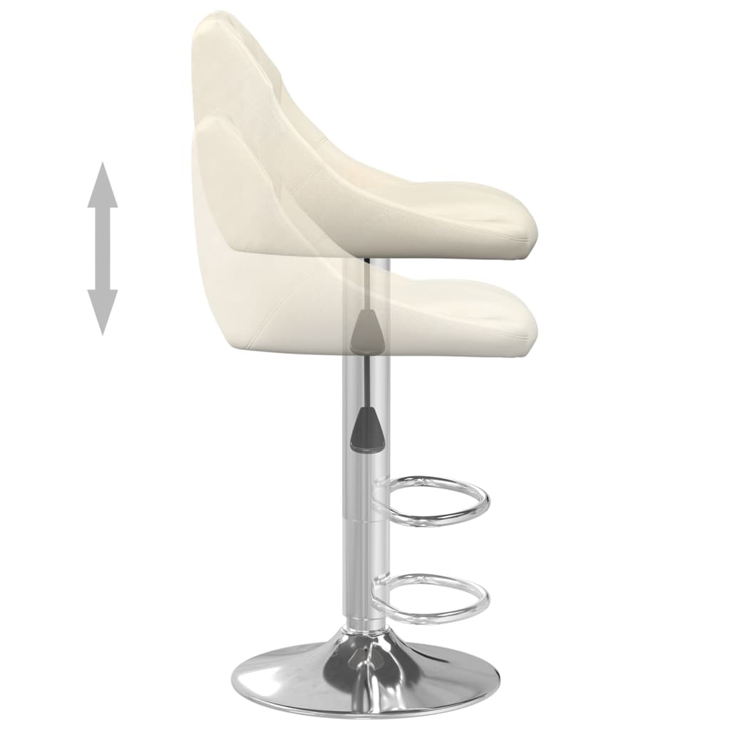 Barkrukken 2 st fluweel crèmekleurig is nu te koop bij PeponiXL, paradijselijk wonen!