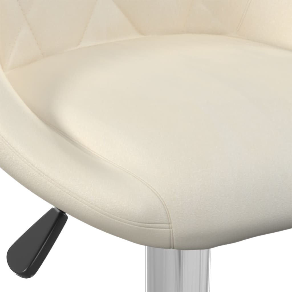 Barkrukken 2 st fluweel crèmekleurig is nu te koop bij PeponiXL, paradijselijk wonen!