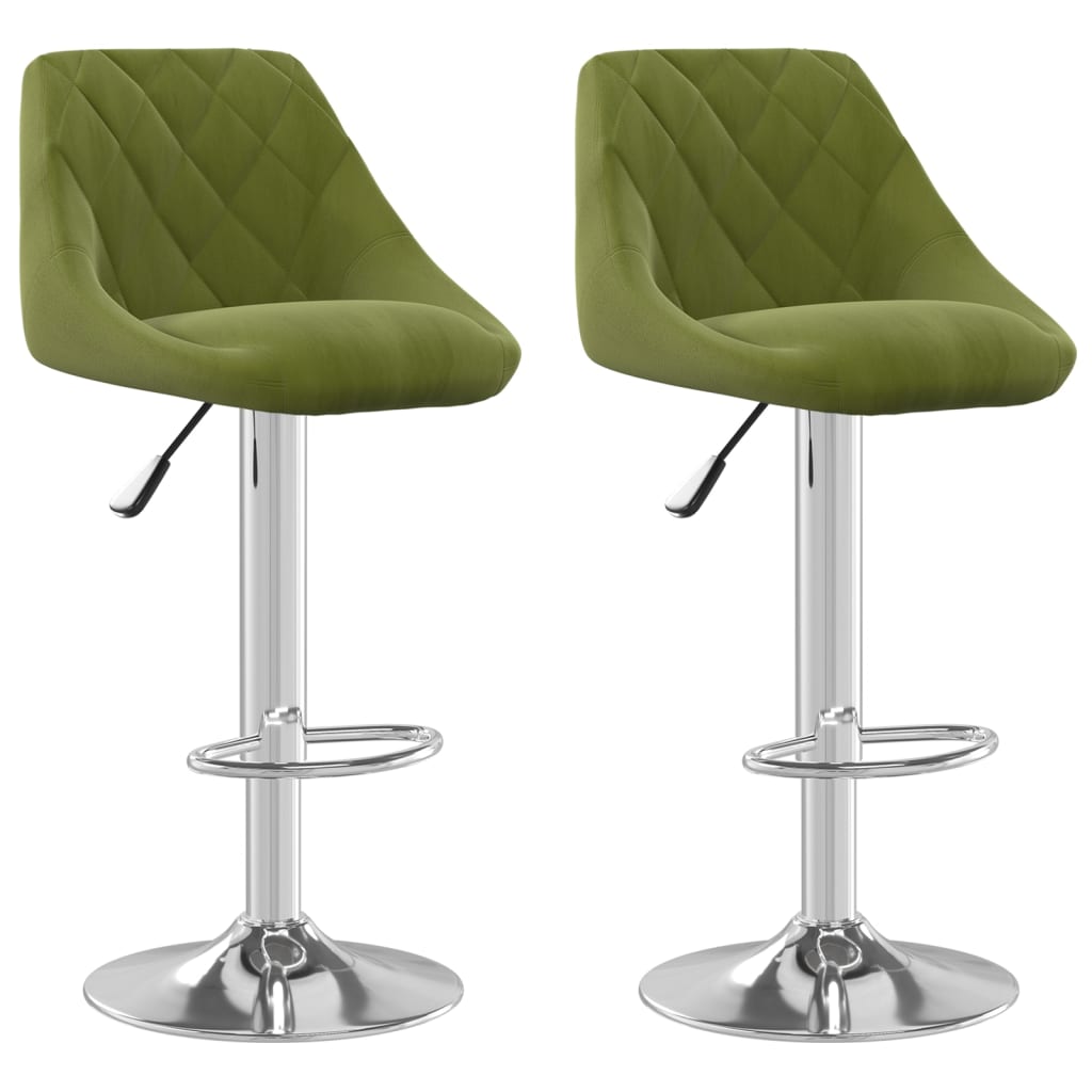 Barkrukken 2 st fluweel lichtgroen is nu te koop bij PeponiXL, paradijselijk wonen!