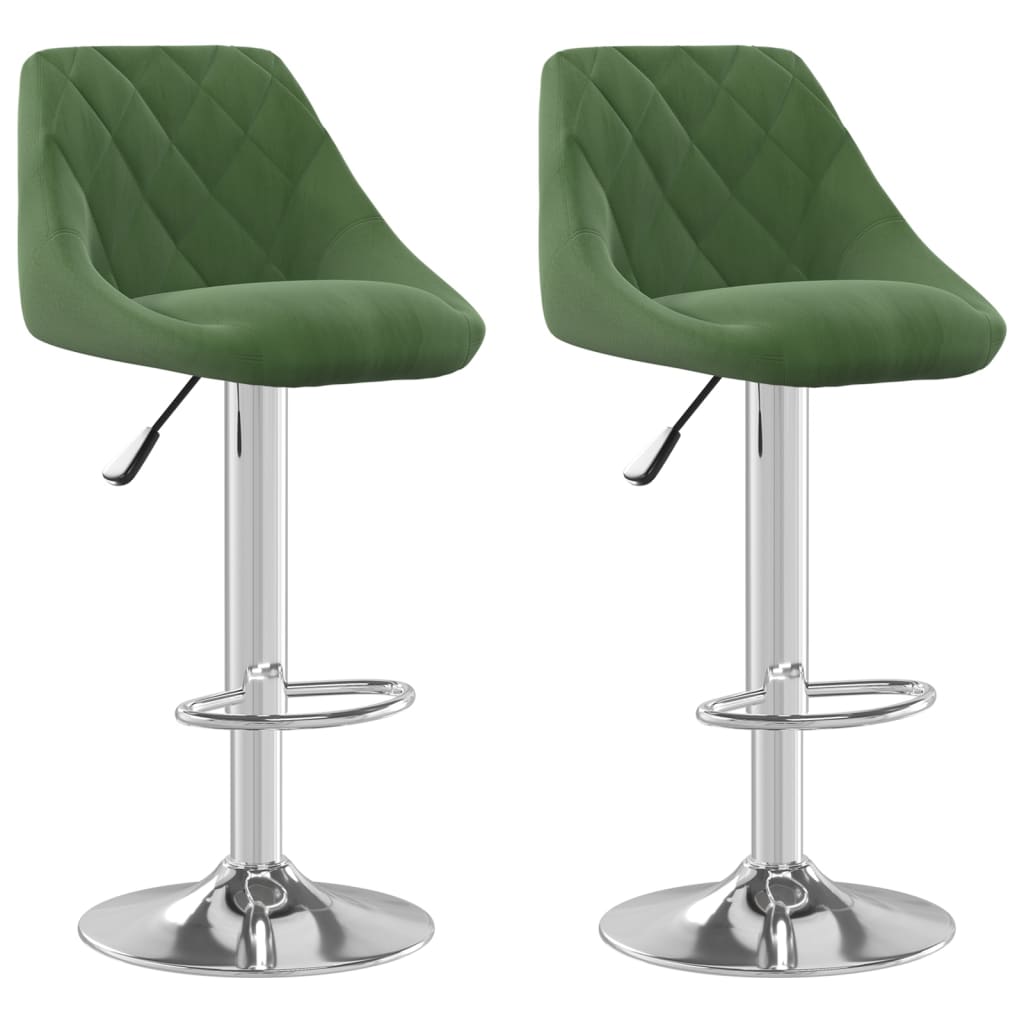 Barkrukken 2 st fluweel donkergroen is nu te koop bij PeponiXL, paradijselijk wonen!