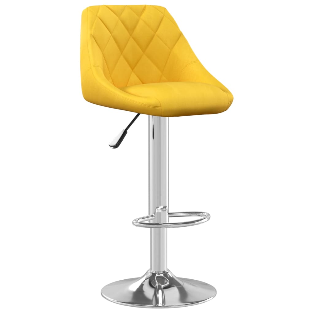 Barkrukken 2 st fluweel mosterdgeel is nu te koop bij PeponiXL, paradijselijk wonen!