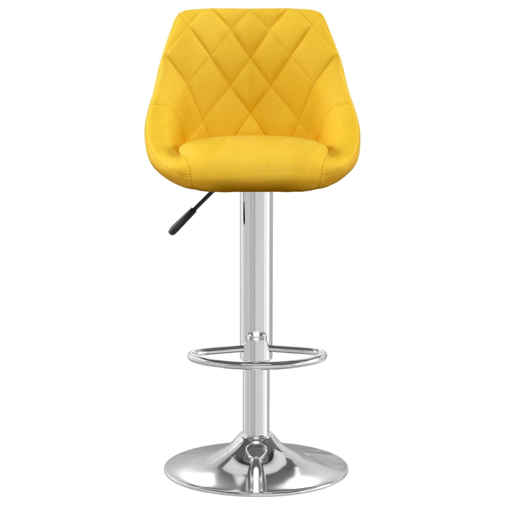 Barkrukken 2 st fluweel mosterdgeel is nu te koop bij PeponiXL, paradijselijk wonen!