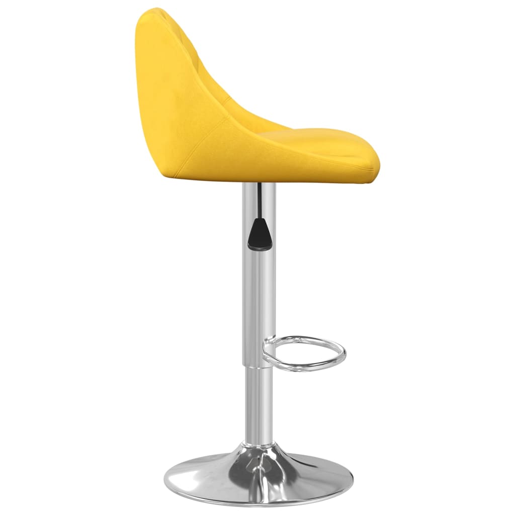 Barkrukken 2 st fluweel mosterdgeel is nu te koop bij PeponiXL, paradijselijk wonen!