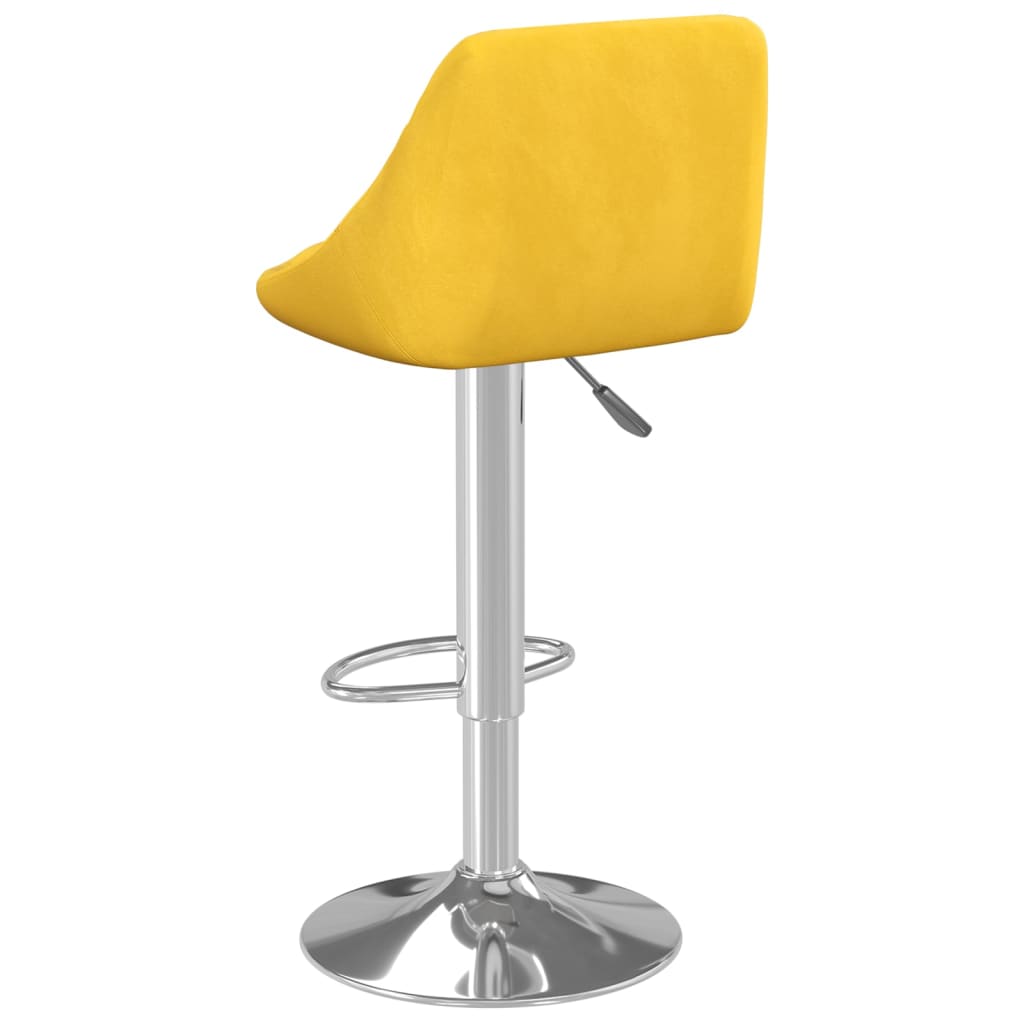 Barkrukken 2 st fluweel mosterdgeel is nu te koop bij PeponiXL, paradijselijk wonen!