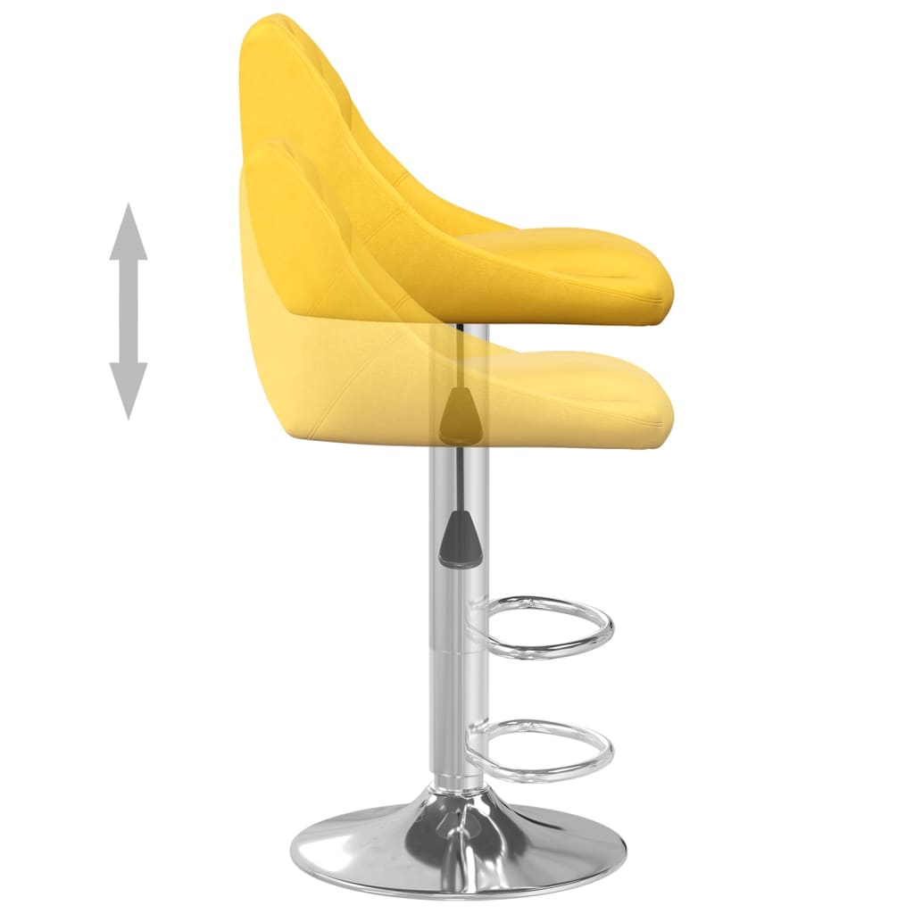 Barkrukken 2 st fluweel mosterdgeel is nu te koop bij PeponiXL, paradijselijk wonen!