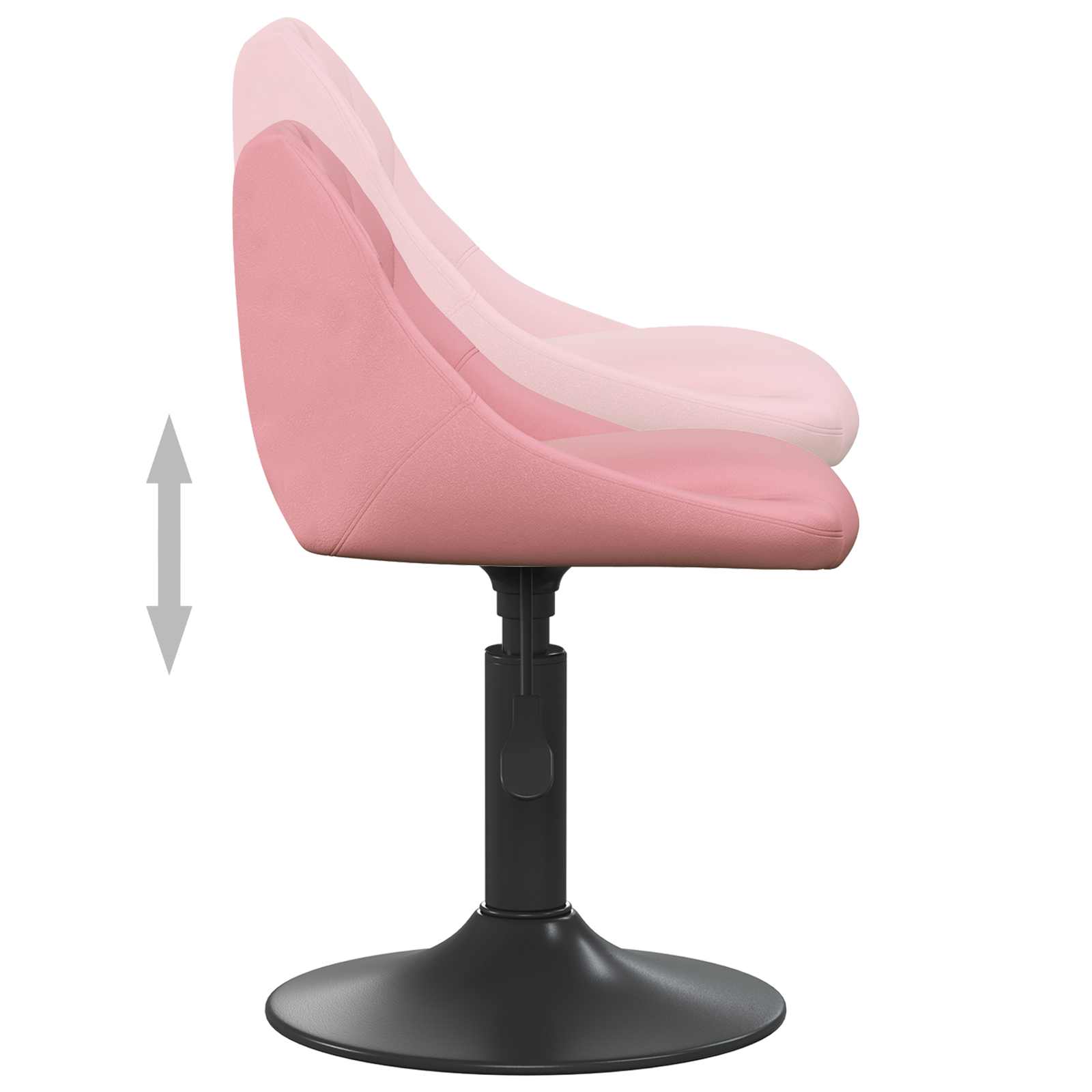 Barkruk Geometrisch Roze 46 x 44 x (62.5-77.5) cm Kunstleer is nu te koop bij PeponiXL, paradijselijk wonen!