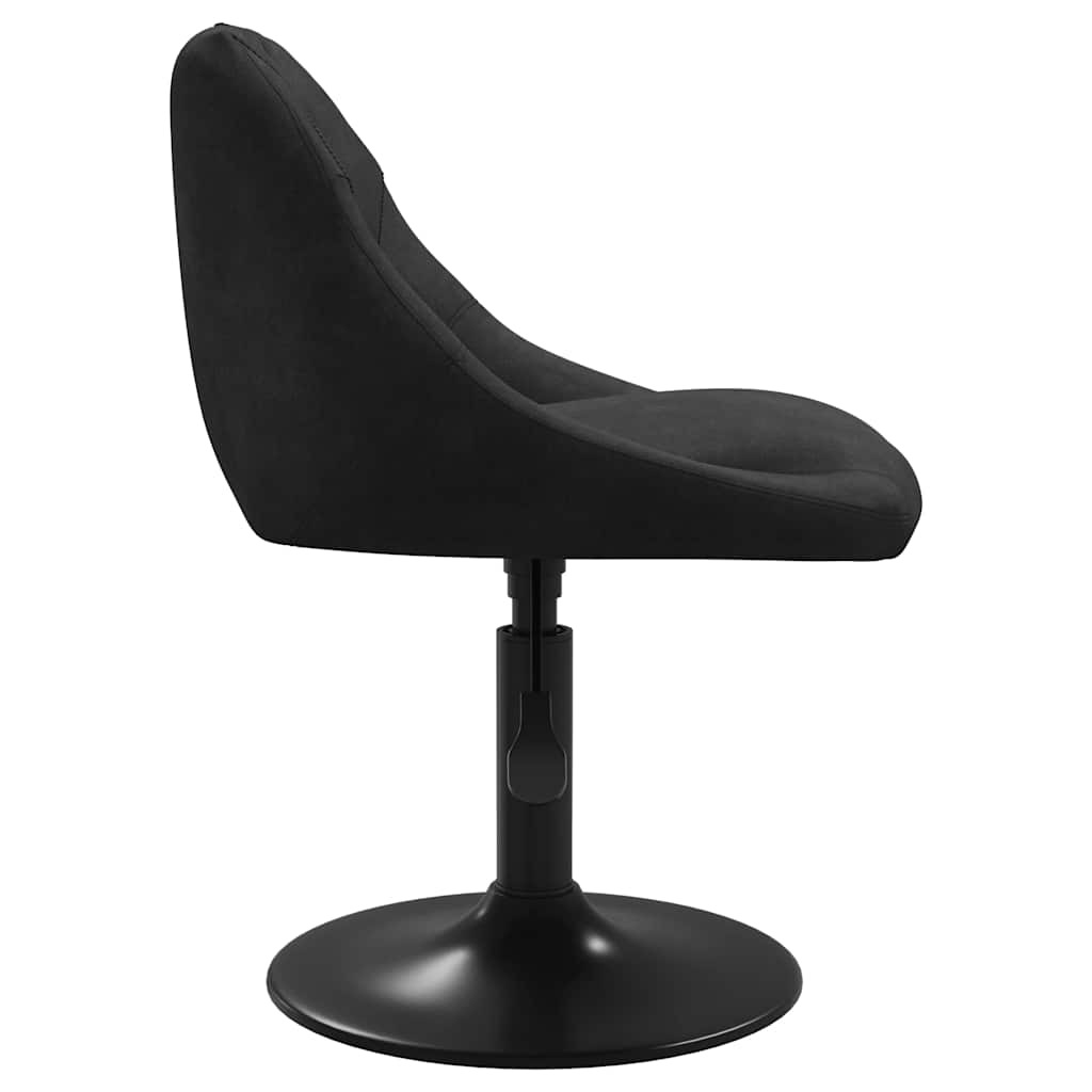 Eetkamerstoelen draaibaar 2 st fluweel zwart is nu te koop bij PeponiXL, paradijselijk wonen!