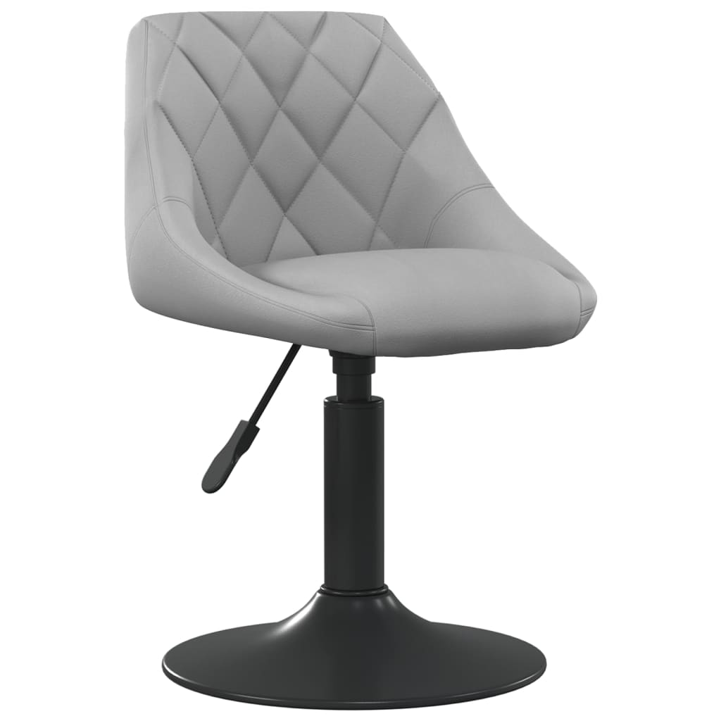 Eetkamerstoelen draaibaar 2 st fluweel lichtgrijs is nu te koop bij PeponiXL, paradijselijk wonen!