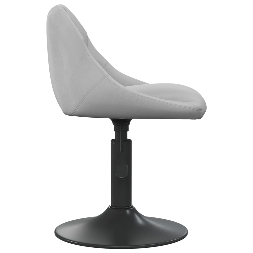 Eetkamerstoelen draaibaar 2 st fluweel lichtgrijs is nu te koop bij PeponiXL, paradijselijk wonen!